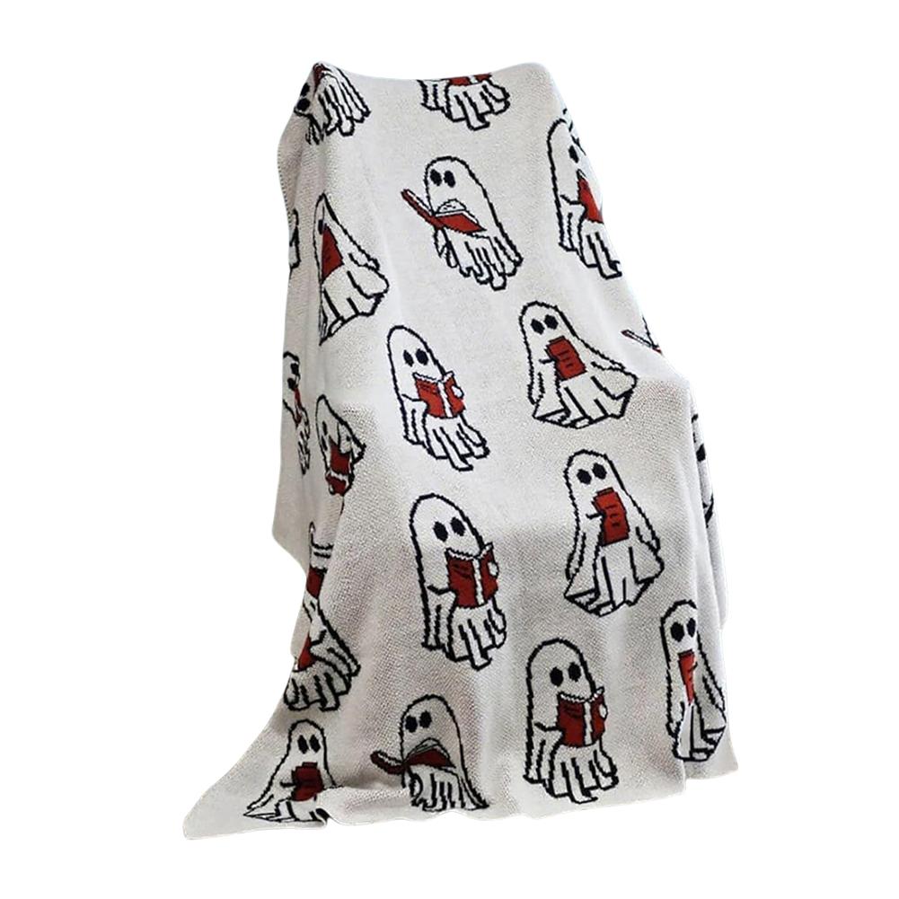 Halloween Blanket Ghost Reader Blanket Scene Decor Festivals Decor Room Home Offices Theme Party Halloween Sofa Decor
