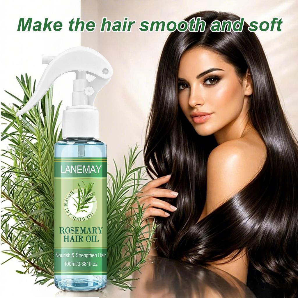 Rosemary Hair Oil-Deeplymoisturize The Hair,Preventing The Ends From Becoming Dry-Suitable For All Hair Types, 100ml
