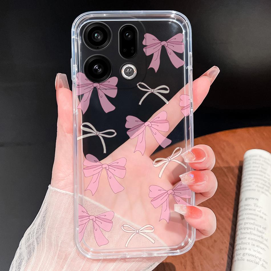 For Oppo Find X9 X8 X7 Pro Phone Case Lovely Fish Patterns Soft TPU Clear Silicone Shell For Oppo Find X7 Ultra Shockproof Funda