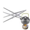 Portable Alcohol Stove Internal Bracket Stainless Steel Detachable Four-corner Kettle Bracket Outdoor Camping Accessories