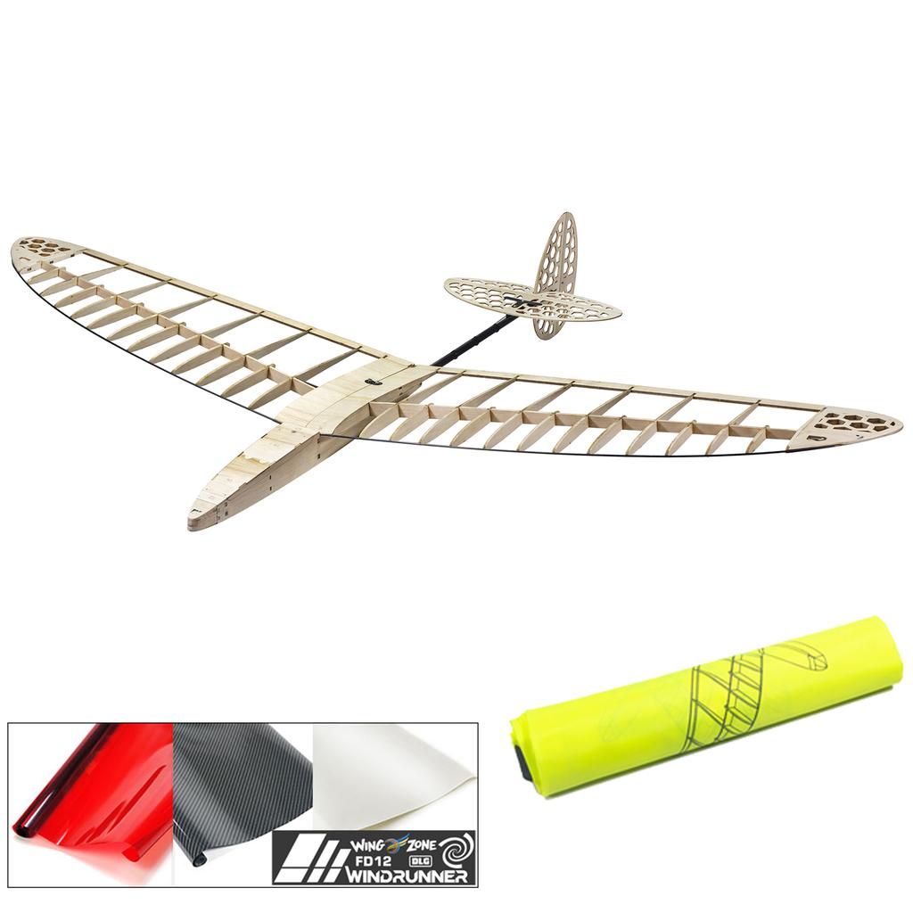 Wooden Remote Control Airplane Kit 47inch Wingspan 36inch Length Aircraft DIY Assembly for Kids