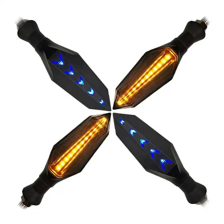 Motorcycle Turn Signal Light 17LED Double Color 3w Flow Type Sequential Indicators Turn Signal Lamp Running Light