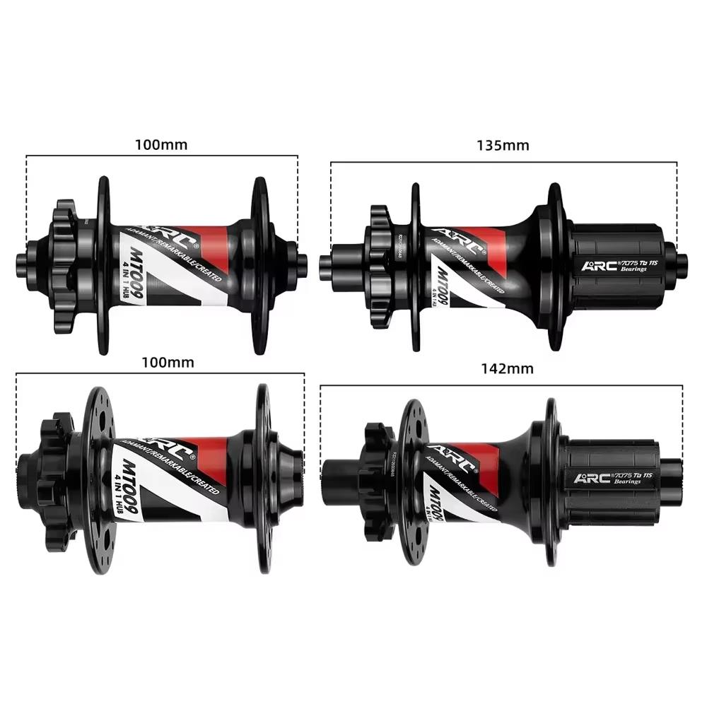 ARC MT009 Fahrradnabe 32 28 36 Löcher 6 Klinken HG MS XD 8 9 10 11 12 Gänge Freilaufkörper Gedichtete Lager MTB Mountainbike Vorder- Hinterradnabe