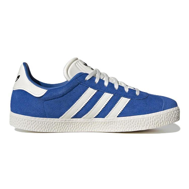 Adidas Originals Gazelle Series J Comfortable Low-Top Kids Skate Shoes Kids Sneakers Blue White GY6574