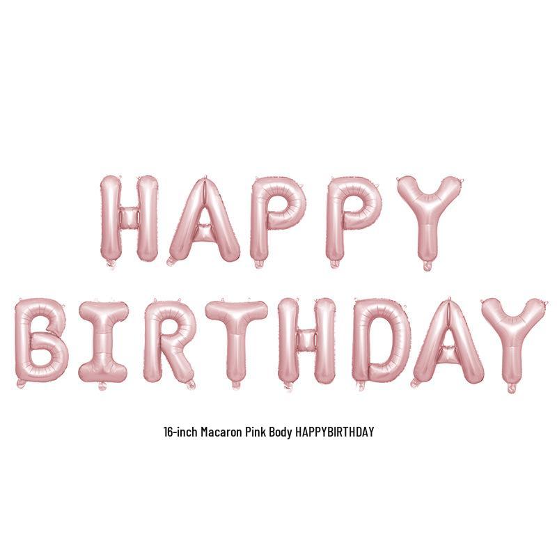 

Набор 16-дюймовых фольгированных шаров «С Днем рождения» - Украшение для вечеринки