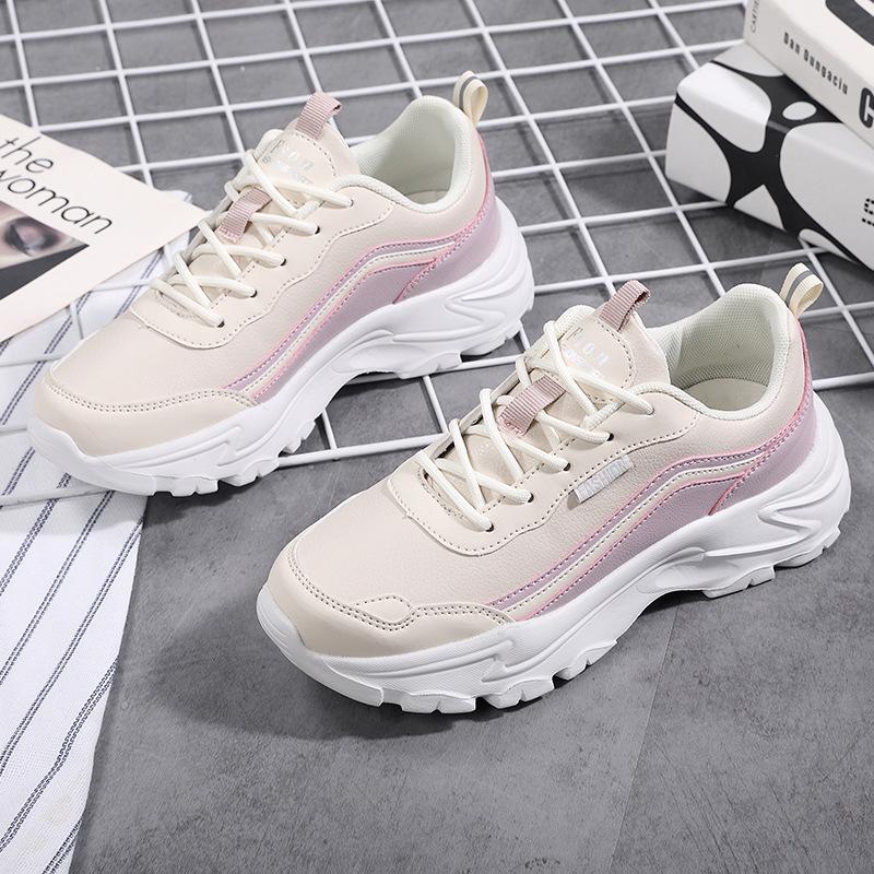 Chaussures de papa à plateforme pour femmes automne ins nouveau style de Hong Kong polyvalent style universitaire chaussures de sport décontractées