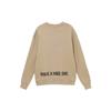 Nike Logo Print Crew Neck Sweatshirt Men Tops Khaki HJ0836-247