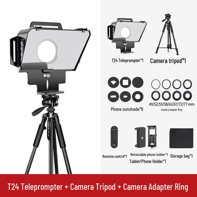 Ruifutu Portable Teleprompter for DSLR and Mobile Devices