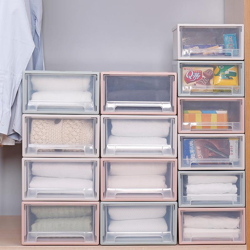 Drawer Storage Box, Wardrobe, Clothing Storage Box, Plastic Transparent Storage Box, Quilt Storage Box, Organizing Box