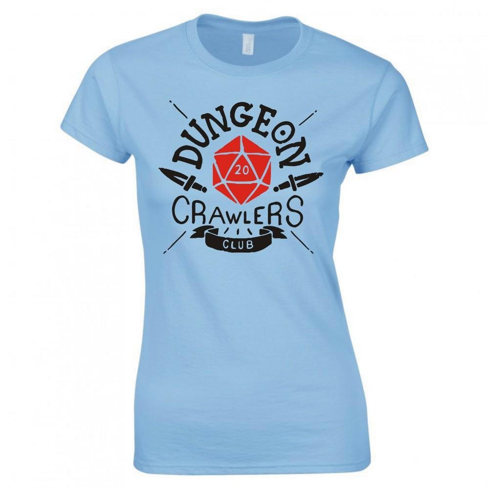 Inspired By Dungeons Dragons Dungeon Crawlers Club Ladies Skinny Fit Tshirt S