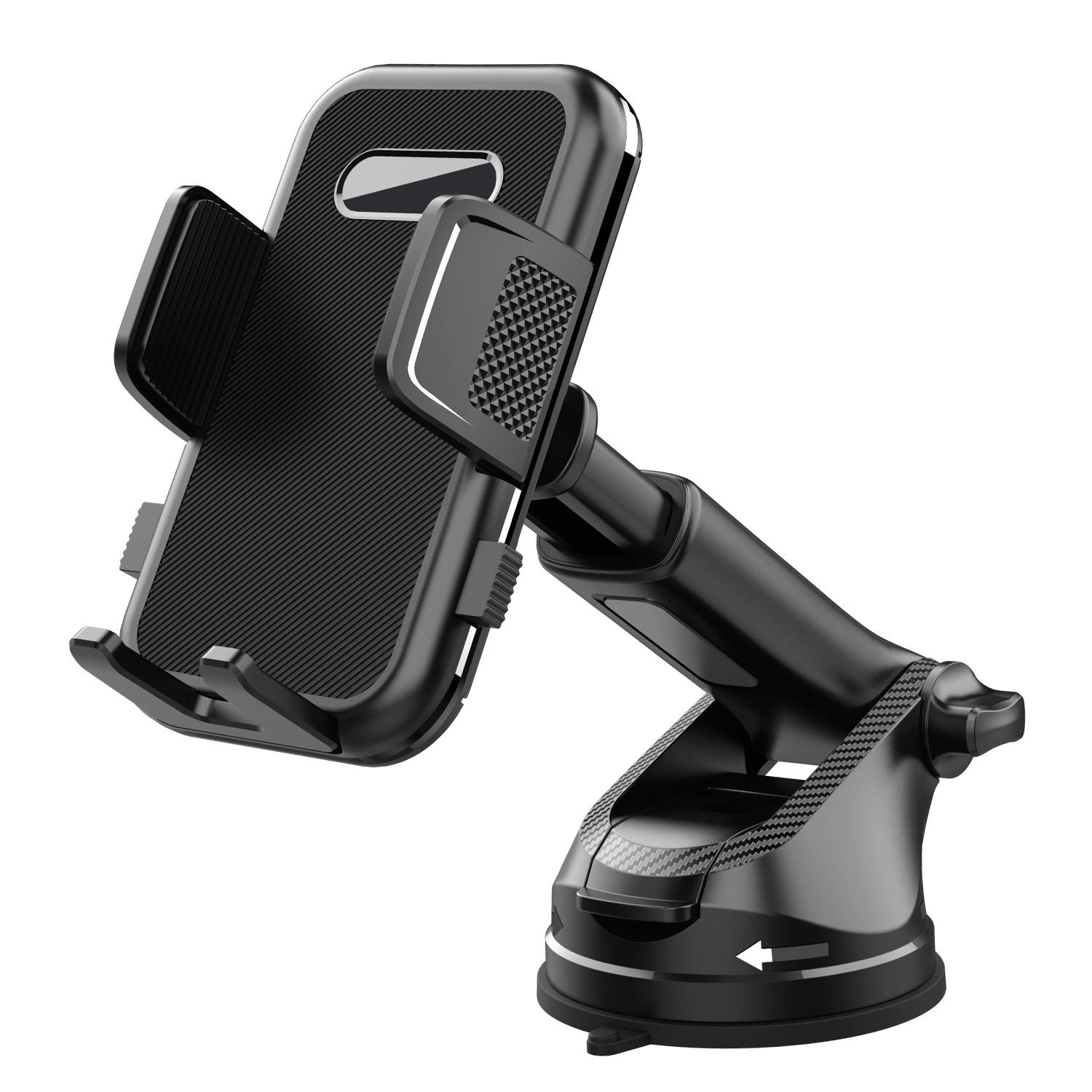 

ML239 360 Degree Rotating Car Phone Mount with Telescopic Arm Suction Cup Base Cellphone Holder A