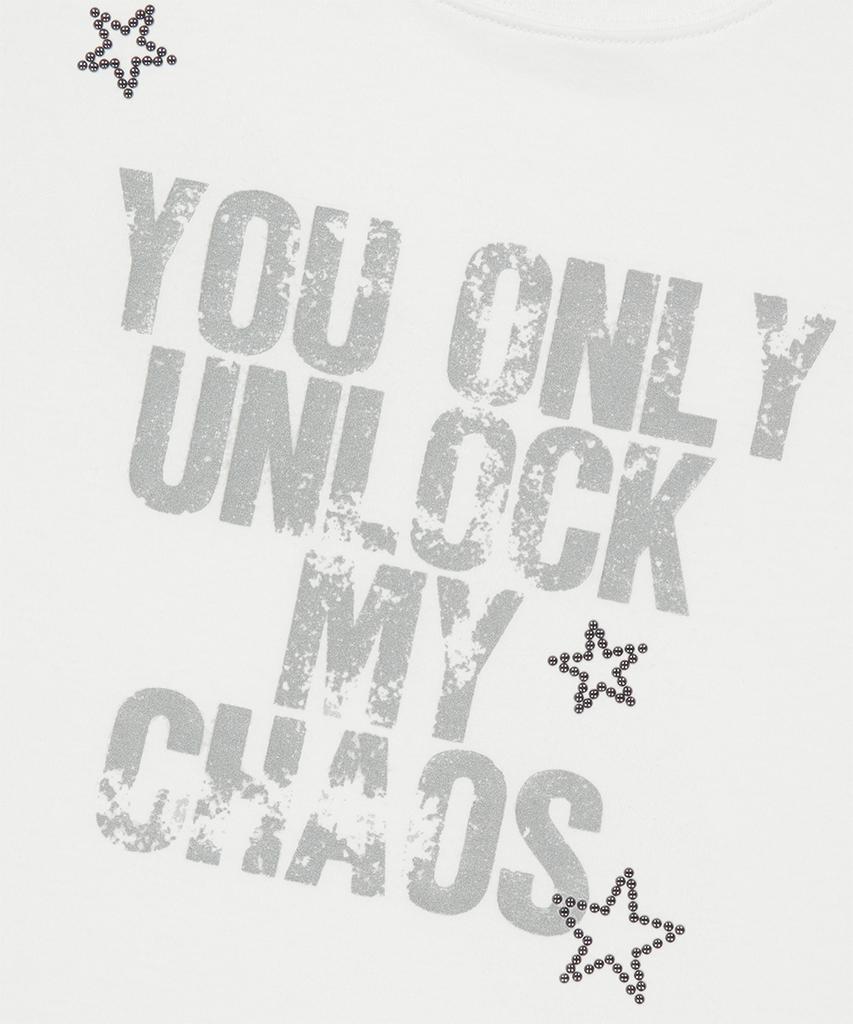 MAHAGRID Unlock Crop Tee White(Mg2Gmft529A)