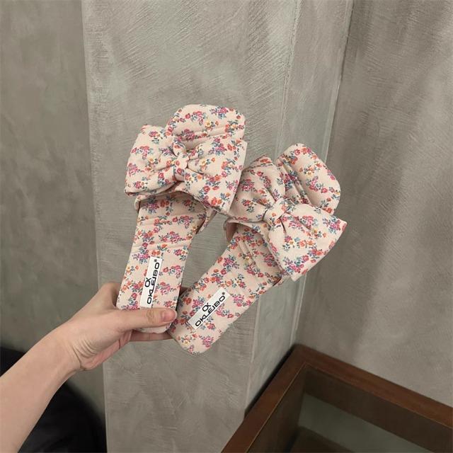 Fashion Women'S Fashion Slipper Casual Solid Crystal Roman Flat Slippers Sandals Shoes Women'S Outdoor Beach Sandals