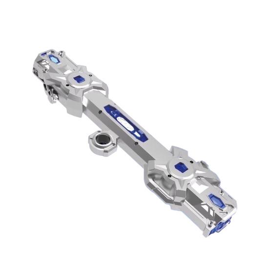 Retractable Toy Swords Ergonomic Double-Blade Telescopic Lightsaber with 16-Color LED Sound Effects Teens Lightsaber Toy