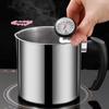 Durable Stainless Steel Oil Pot with Built-in Filter, Easy To Install Design, Leak-proof and Convenient, Kitchen and Restaurant