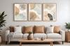 Set of posters - boho abstract leaves PLN008