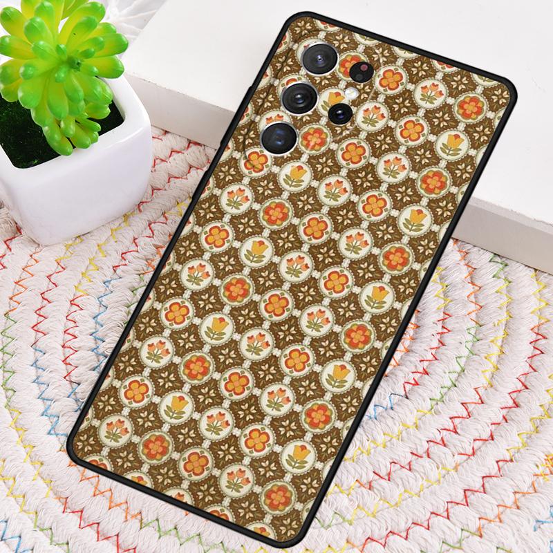 70s Groovy Vintage Phone Case for Samsung Galaxy note 10 pro S26 Ultra S23 S24 FE S25 S21 S22 PLUS shockproof Cove