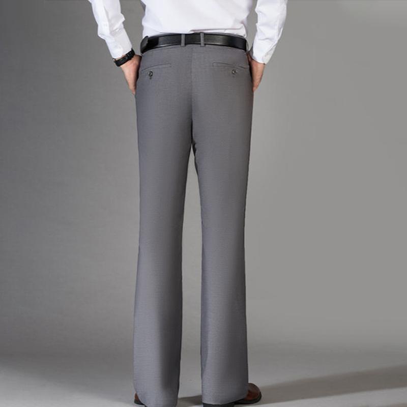 Men's Plus Size Flared Dress Pants Business Office Trousers