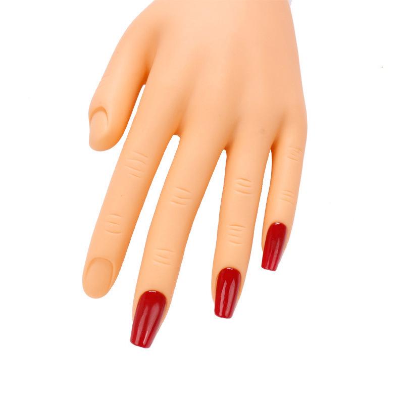 Biegbare männliche Übungshand für Nagelkunst