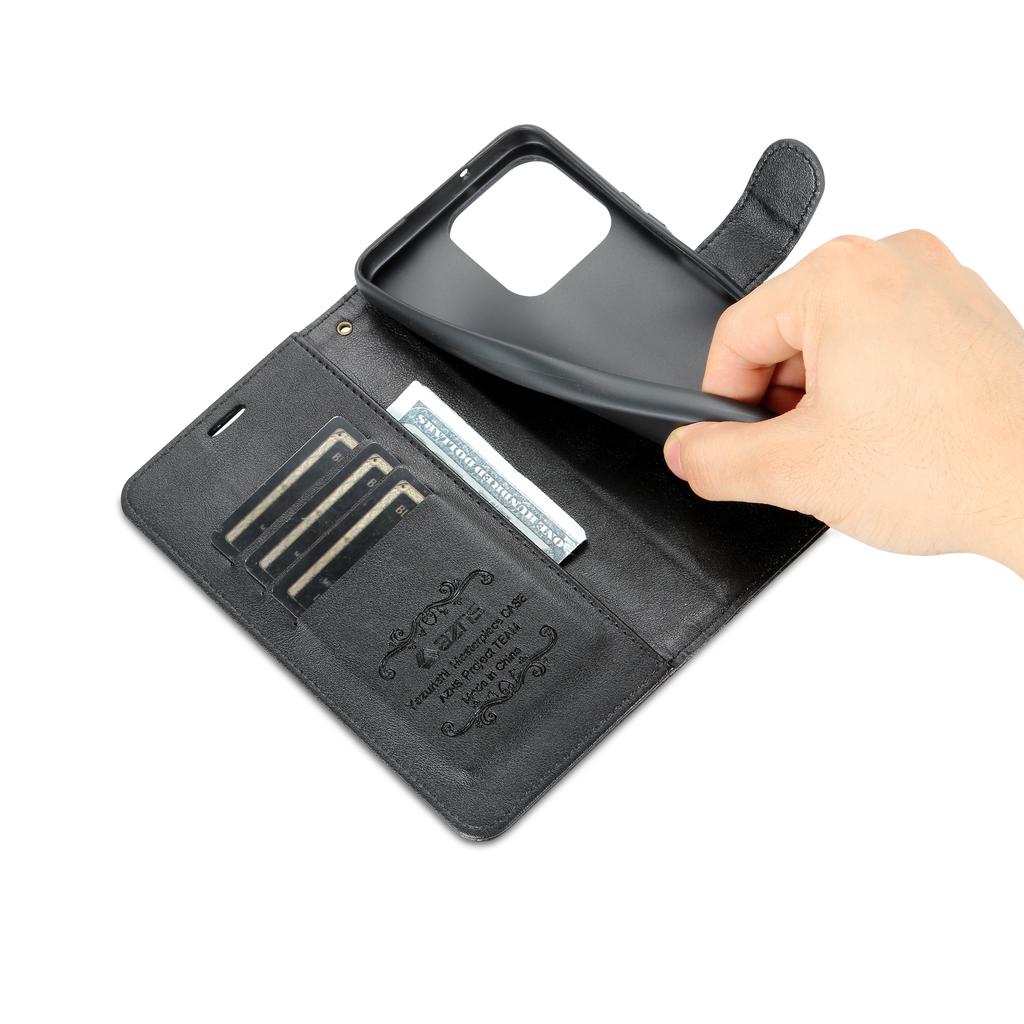 AZNS Phone Case for Honor 70 Lite 5G Mobile Phone Cover PU Leather Stand Wallet Protective Shell