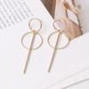 Round Dangle Earrings for Women Punk Personality Hanging Earrings Circle Pendants Drop Earrings Pendientes