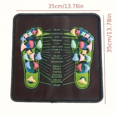 Fußmassagegerät Reflexzonenmassage Spaziergang Stein Fuß Bein Schmerzen lindern Physiotherapie Detox Fuß Spa Akupressur Matte Pad Massageador