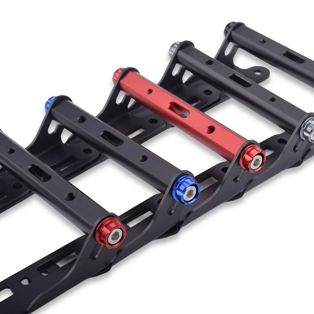 LEDISHUN Motorcycle Windscreen Offset Bracket for Suzuki 250SX V-Strom ('23) <8BK-EL11L> (Black)