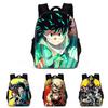 Polyester My Hero Academy Casual Backpack For Outdoor Travel Adjustable Strap And Spacious Design