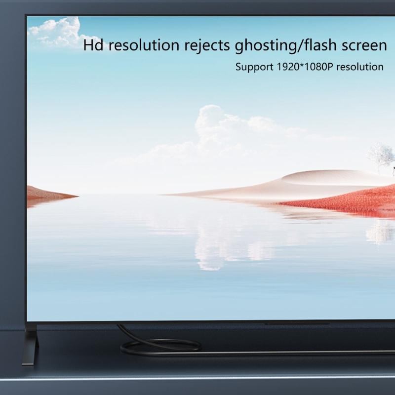 High Resolution VGA Extension Cord 30cm, 1920x1080P Support for Laptop and Desktop Video Devices Displays Connection