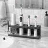 Large Capacity Toothbrush Toothpaste Holder Space Aluminum Makeup Brush Rack  For Bathroom