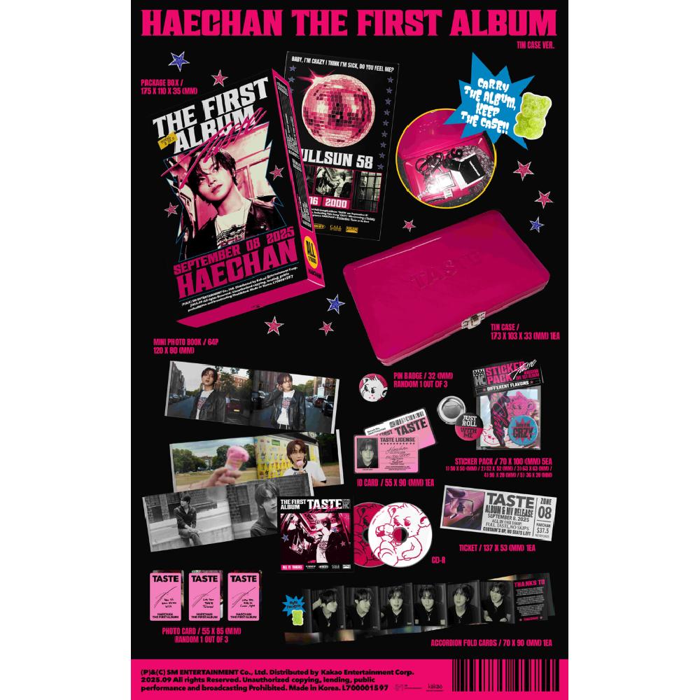 HAECHAN 1. Album TASTE wersja w metalowym pudełku
