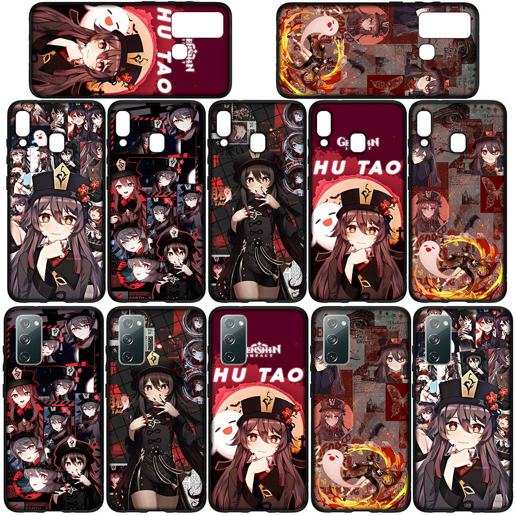 For Samsung Galaxy S24 S23 iPhone 16 15 14 Xiaomi Redmi Note 13 12 11 10 Plus 9 Pro Max X XR Phone Case Hutao Genshin Impact Hu Tao OPPO Huawei Cover