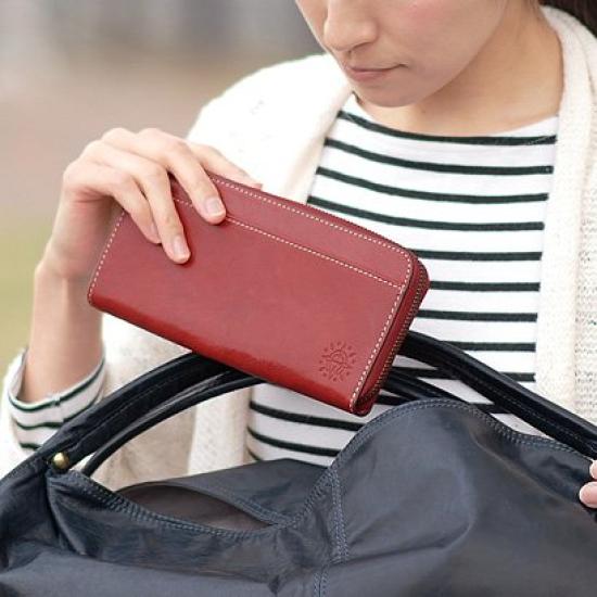 Dakota Long Wallet Zipper 0035897 Fons Series Red [Dakota] L-shaped DA-35897-30