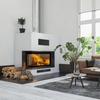 Smart Steel Fireplace KRATKI MBM Left 10 kW Ø 200 MSK