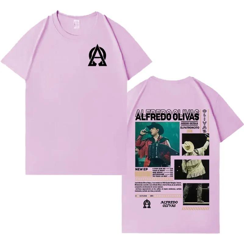 Alfredo Olivas 2026 New Album Tide Graphic Tee Unisex Harajuku Y2K Casual Bestselling Crewneck 100 Cotton Short Sleeve