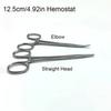 Stainless Steel Hemostatic Forceps Surgical Clips Straight Elbow Large Small Mosquito Clips Complete Set