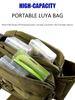 Fischerrucksack Multifunktionale Anglerausrüstungstasche Einzelschulter Angler Sling Bag mit Rutenhalter zum Angeln Wandern Jagen