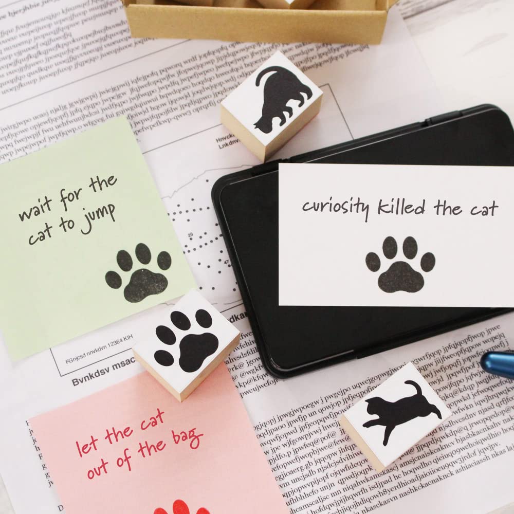 Black Cat Miscellaneous Cat Cute Stylish Wooden Rubber Made In Japan Goods, Goods, Stationery, Stamps, Cats, Stamps, Stamps, Set, Presents, Cute,