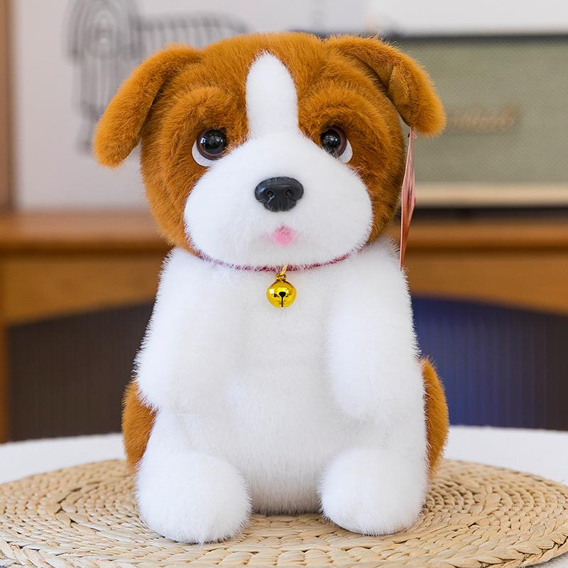 Cartoon Bell Neck Ring Famous Dog Plush Toy Children's Erha Sha Pi Dog Doll Beagle Doll Cub Machine