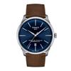 Tissot Chemin Des Tourelles Powermatic 80 42mm Watch with Leather Strap and Blue Dial, Officially Imported, Men's, Model T1394071604100