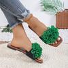 Fashion 2024 High Quality Ladies Shoes Shallow Women's Slippers Fashion Floral Daily Slippers Women Summer Plus Size Solid Flat Slippers