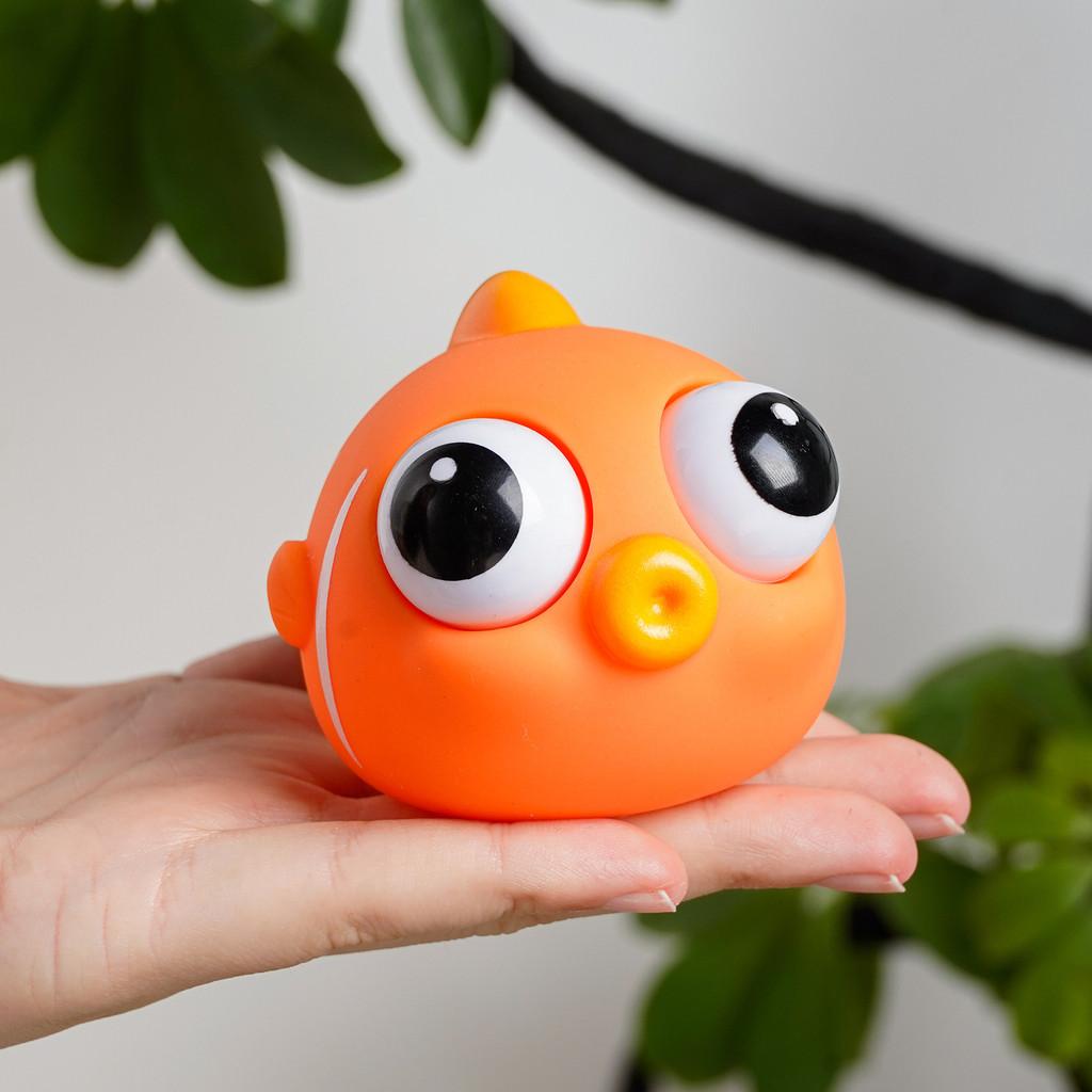 Orange Creative Bird Animal Squeeze Toy Tpr Material Cognitive Development Play