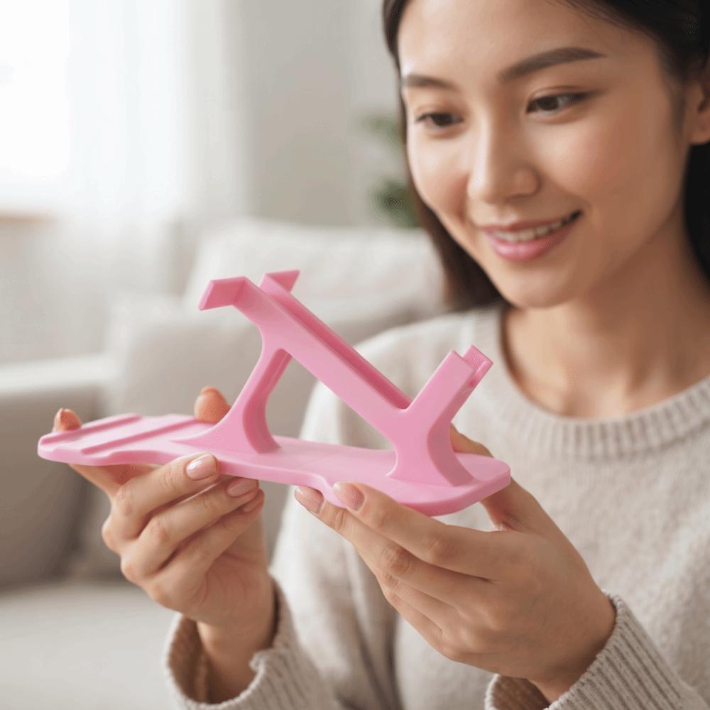 Curved Design Side-Lying Phone Holder Non-Slip Lazy Phone Stand Side-Lying Phone Stand Travel Use