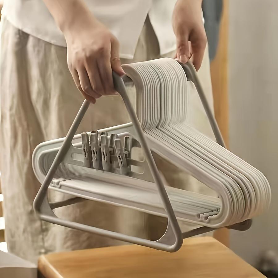 Coat Hanger Organiser Foldable Home Travel Clothes Rack Clip Organiser Drying Rack Storage Laundry Laundry Organiser Supplies