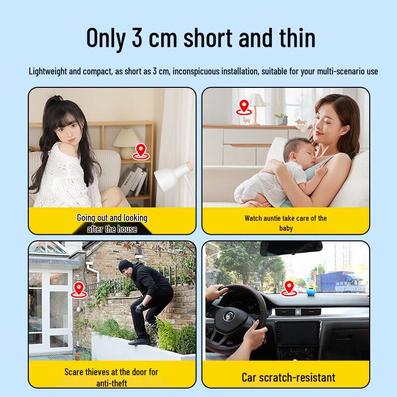 

Xibixi Battery-Powered Wireless Home Security Camera CN plug (adapter included)