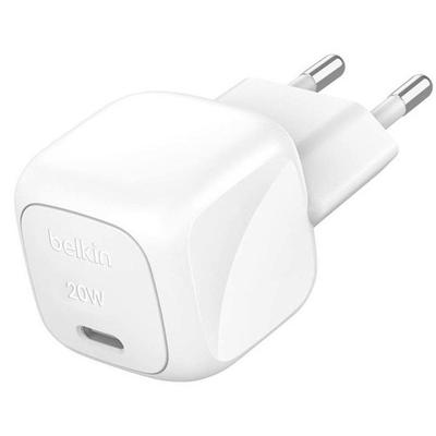 Ładowarka Sieciowa - BELKIN - USB-C 20W - Power Delivery 3.1 - PPS - Kompaktowa Biała
