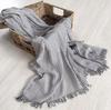 New Japanese Unisex Style Winter Modal Scarf Cotton Plaid and Stripe Design Long Women's Scarves Shawl Fashion Men Scarf