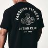 T-shirt de fitness en coton grande taille VQ pour homme - Manches courtes pour la course et les loisirs