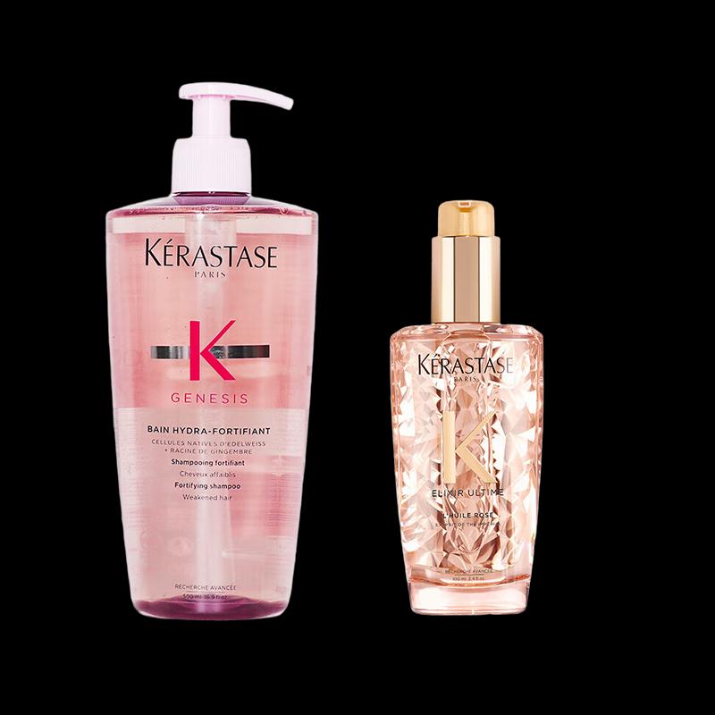 

Kérastase Genesis Shampoo & Elixir Ultime Hair Oil Set