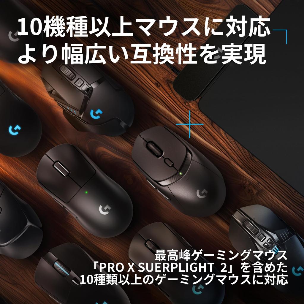 Logitech G Gaming Mouse Pad POWERPLAY 2 Wireless Charging System G-PMP-SE-001 Cross Surface Gaming Mouse PRO